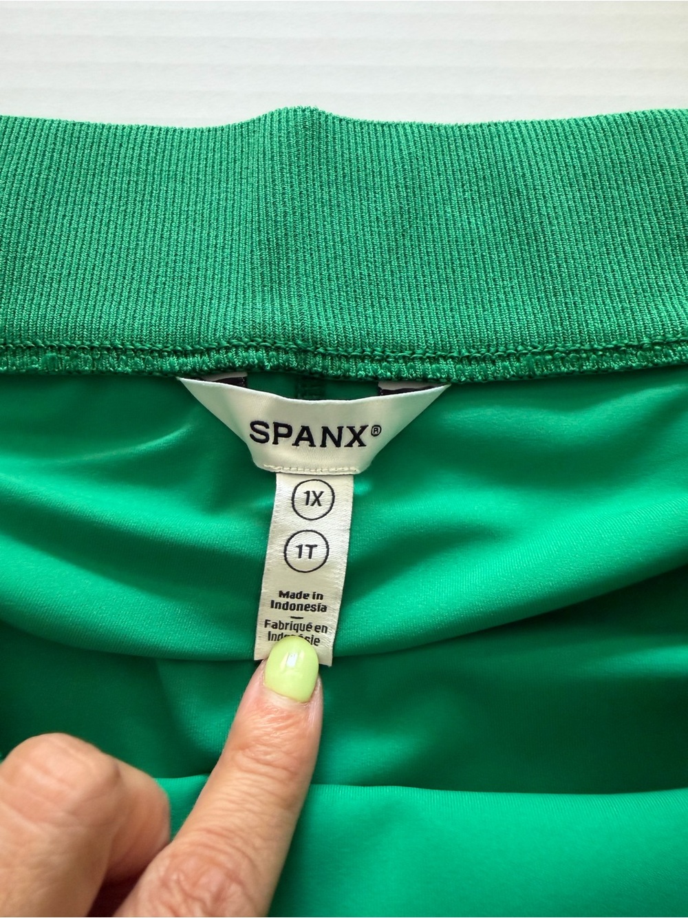 SPANX AirPique Skort Green - Picture 4 of 9